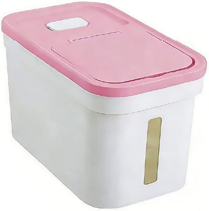 Rice Storage Container 22 lbs Storage Box with Lid Food Storage Flour Bin for Kitchen Pantry Organization, Pet Dog Cat Food Storage Container