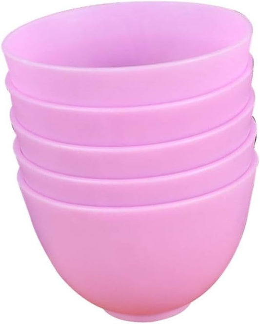 Didiseaon Odorless Anti-drop Silicone Mixing Bowl for Facial Masks Cooking Flexible Microwave Dishwasher Safe for Ingredients Sauces Medium Green