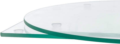 Murrey Home Glass Cutting Board Set for Kitchen Counter, Tempered Glass Chopping Boards Dishwasher Safe, Small Clear Countertop Tray, 16"x12"x2PC