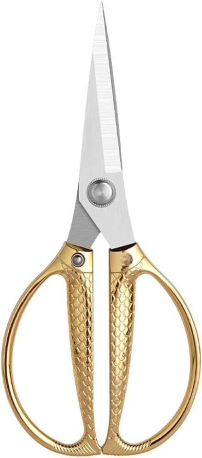 All purpose scissors heavy duty - for kitchen, office, home use, multipurpose Industrial grade scissors (rose gold)