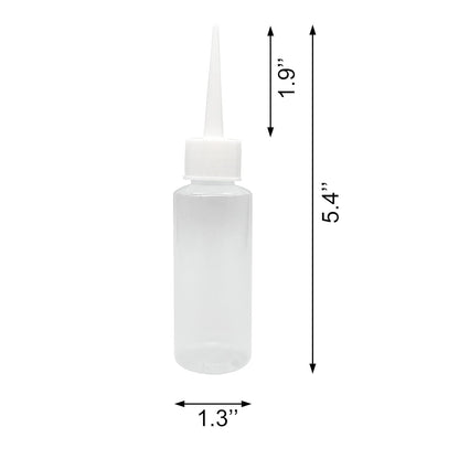 BlingKingdom 6 PCS 50 ml Squeeze Applicator Bottles for Paint, Soft PE