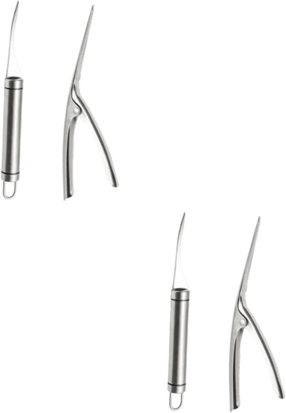 Shrimp Deveiner Tool and Peeler Set Multifunctional Shrimp Deveining Tool