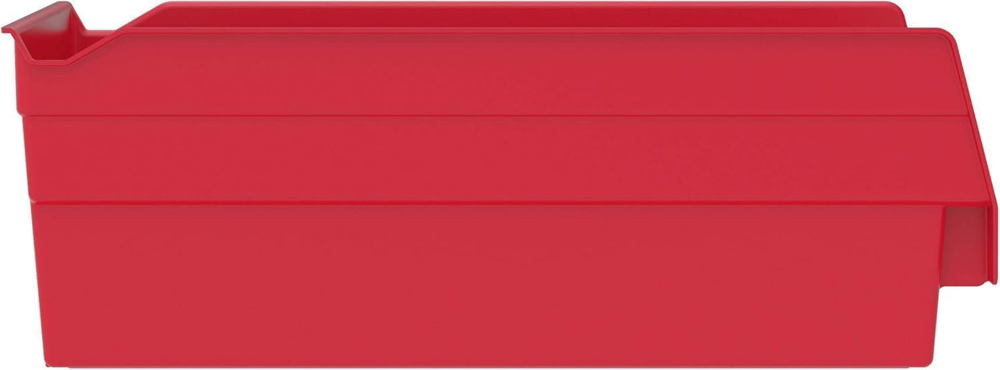 Akro-Mils 30130 Plastic Shelf Bins, Heavy Duty Storage Bins for Garage, Closet, and Drawer Organization, 12" x 6-1/2" x 4", Blue, 12-Pack | Closet, and Drawer Organization, 12" x 6-1/2" x 4", Blue, 12-Pack