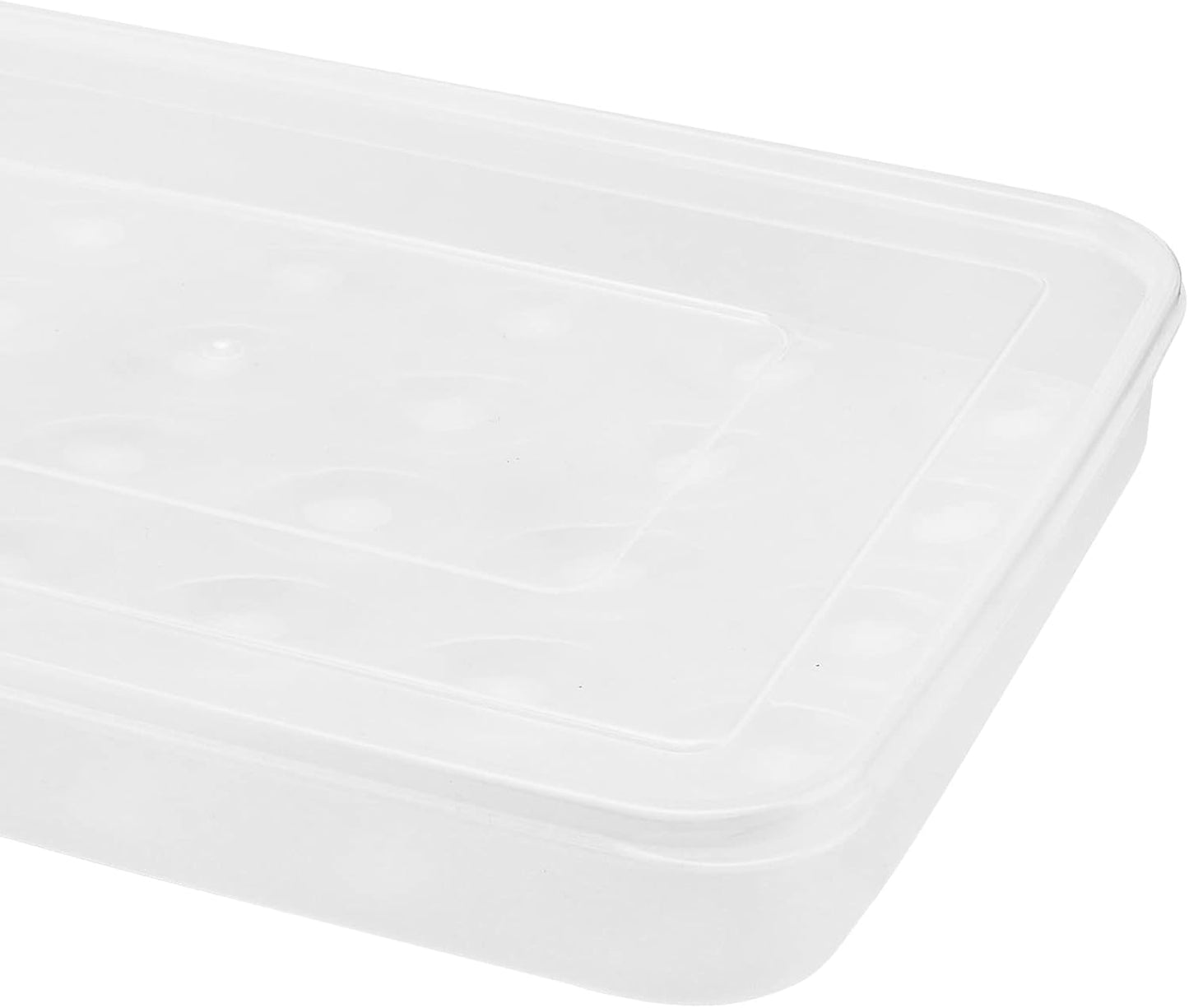4 Pack Deviled Egg Containers with Lid, Plastic Egg Storage Container Stackable Deviled Egg Carrier for 120 Eggs, Egg Organizer for Protect and Keep Fresh 13.6x10.2x2.2 Inch