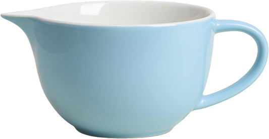 Gaolinci Simple Solid Color Kitchen Ceramic Mixing Bowl, 1 Quart Large Bowl, with Pouring Spout and Handle