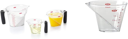 OXO Good Grips 3-Piece Angled Measuring Cup Set & Good Grips Mini Angled Measuring Cup