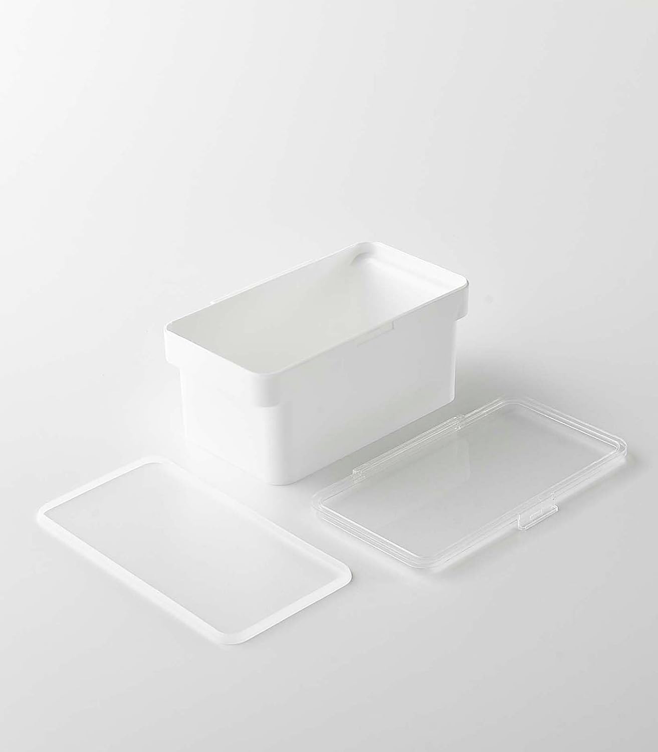 YAMAZAKI Home Tower Airtight Pet Food Storage Container - Cat And Dog Food Holder Bin With Transparent Lid And Handle - Extra Large - Polypropylene - 6.6 Gallons, 25 Liters