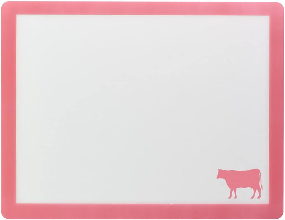 HIC Kitchen Flexible Cutting Board Mat Set, Color-Coded with Icons, Food-Grade Nonporous BPA-Free Plastic, Set of 4