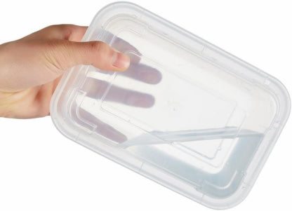 [40 Value Pack single one compartment 24 OZ Meal Prep Plastic Food Storage Containers - BPA Free Reusable Lunch Bento Box with Lids - Spill proof,Microwave, Dishwasher and Freezer Safe