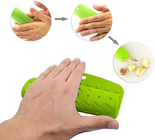 Trivets, Mitts,Spoon Rest and Garlic Peeler Hot Pads Multipurpose Kitchen Tool. 7x7 Potholders(Set of 6),Dishwasher,Durable, red/Green/Blue/Orange/Yellow/Purple