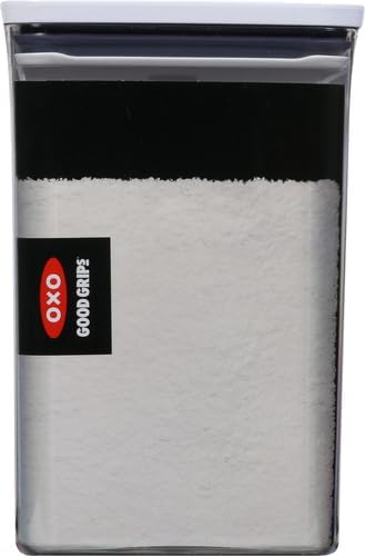 OXO Good Grips POP Container - Airtight Food Storage - Big Square Short 2.8 Qt Ideal for 5 lbs of sugar, cookies or crackers