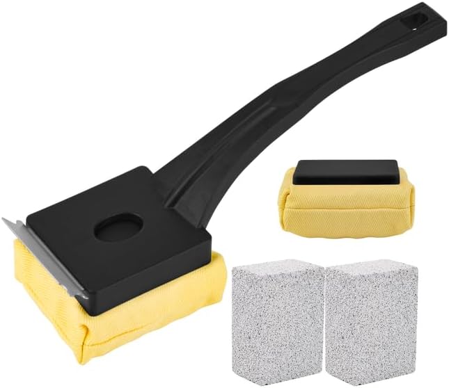Grill Brush Bristle-Free – Steam Cleaning – Includes 2 Extra Brush Head – Heavy-Duty Barbecue Scraper