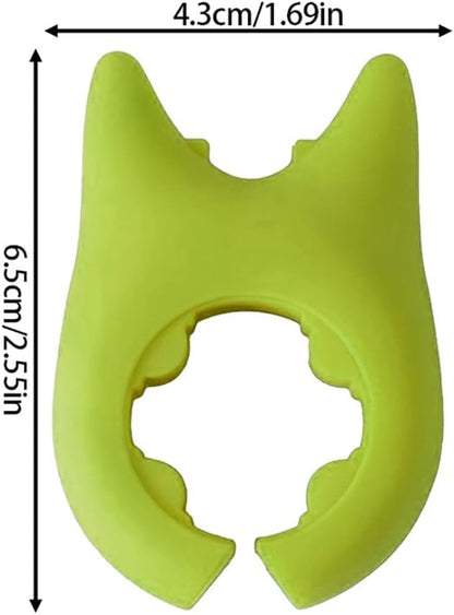 10Pcs Silicone Pot Clip Spoon Rest Silicone Assist Hot Handle Holder