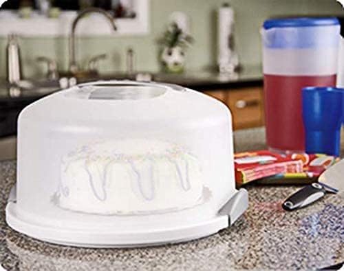 Sterilite Cake Server Circular Serving Container White
