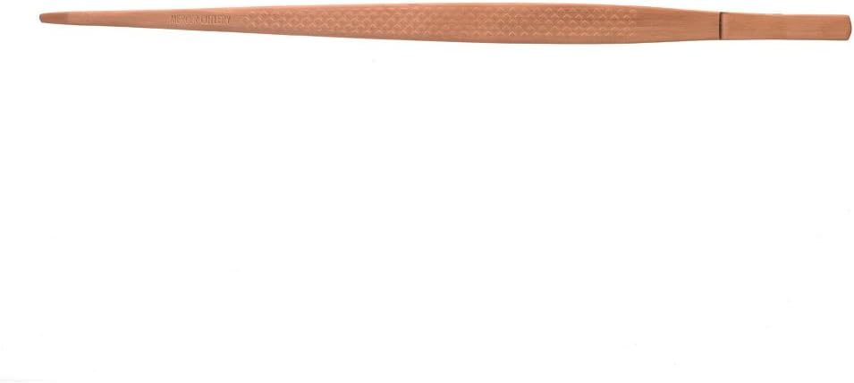 Mercer Culinary 18-8 Stainless Steel Chef Plating Tongs, Offset Tip, 6-1/2 Inch