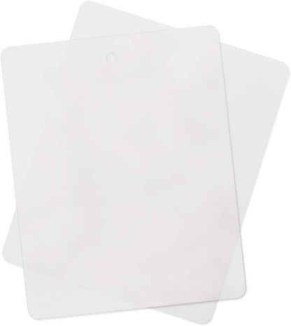 Multi-Pack Thin Clear Flexible Plastic Cutting Board Mat, 12" x 15" (4, Clear)