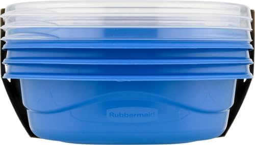 Rubbermaid TakeAlongs Snacking Food Storage Containers, 2 Cups Size - 2 Lids, Trays, and Containers 7S87