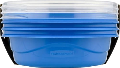 Rubbermaid TakeAlongs Snacking Food Storage Containers, 2 Cups Size - 2 Lids, Trays, and Containers 7S87