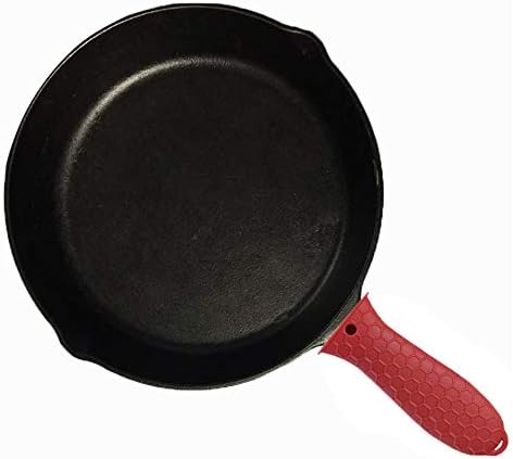 4 pcs Silicone Hot Handle Cover, Assist Pan Holder for Cast Iron Skillets and Traditional Pots - Black