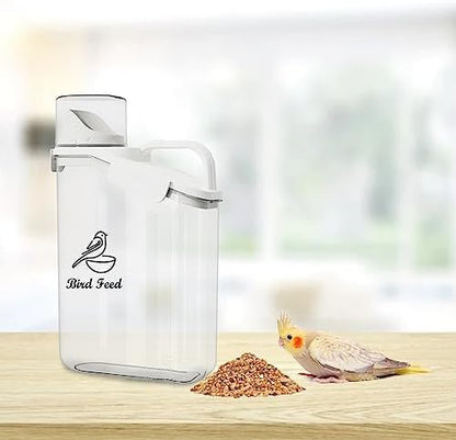 Dog Food Storage Container Airtight Portable Dog Food Container with Handled Lid and Pour Spout,Food Storage for Dog Dry Food Small Pet Food Container with Measuring Cup for Home, Travel,2.8L