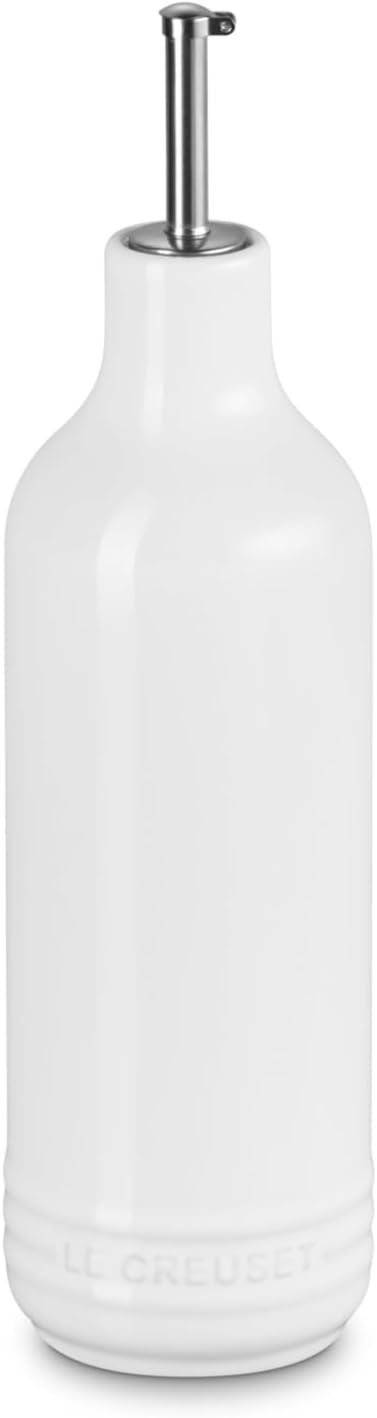 Le Creuest Stoneware Signature Oil Cruet, 20 oz., Flame