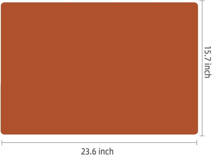 Webake Extra Large Silicone Mat For Countertop, Multipurpose Nonstick Heat Resistant Mat 23.6" x 15.7" for Baking, Rolling Dough, Fondant, Resin Expoxy, Craft, Jewerly (Red)