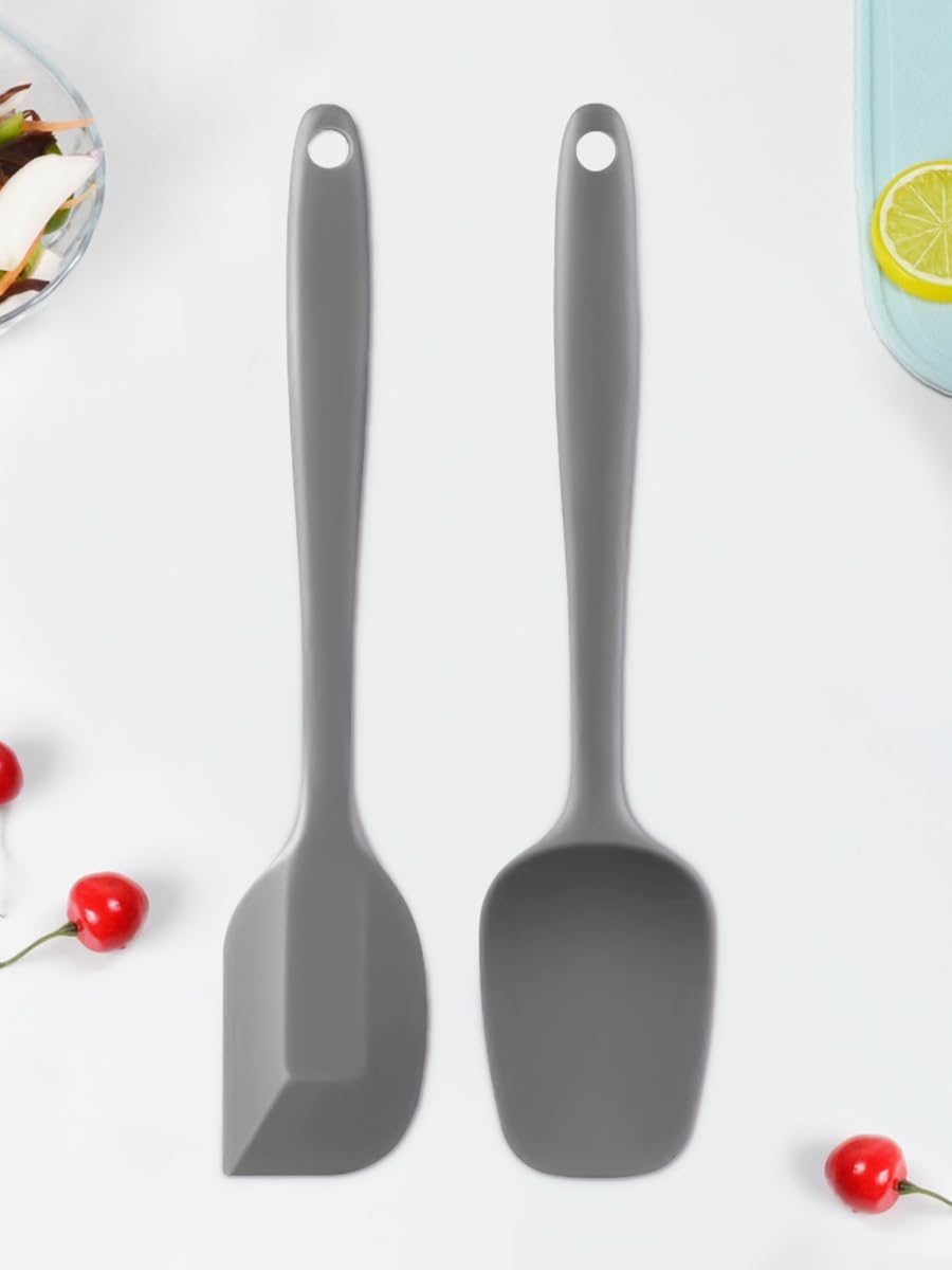 5-Pack Silicone Spatula Set – Heat-Resistant Baking, Cooking & Mixing Tools, Seamless Design, Non-Stick & Easy to Clean, Aqua Sky