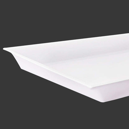 Supernal 12 Pack Black Plastic Serving Trays, 15"x10" PlasticTrays, Plastic Fast Food Tray, Heavy Duty Platters, Disposable Serving Party Platters Black，Party Serving Trays