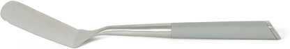 Calphalon Slotted Turner, Kitchen Flipping Spatula, Slotted Spatula, Stainless Steel Turner with Silicone Heat Resistance Handle, Nonstick-Safe Spatula for Draining and Flipping (Navy)