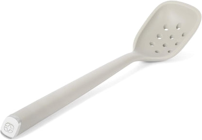 Calphalon Edge Silicone Spoon, Flexible Silicone Cooking Spoon with Reinforced Core, Heat-Resistant Nonstick-Safe Kitchen Spoon for Stirring, Mixing & Serving, Navy