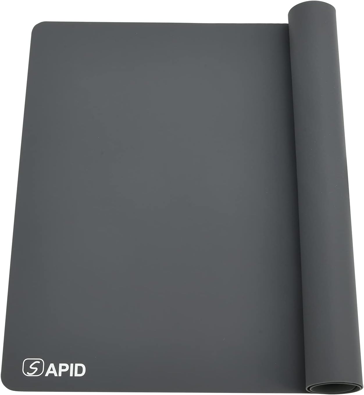Sapid Extra Large Silicone Sheet for Crafts, Thick Silicone Jewelry Casting Mats, Nonstick Nonslip Silicon Mat for Epoxy Resin, Art Painting, Heat- Resistance Counter Mat (20"×27.9", Dark Gray)