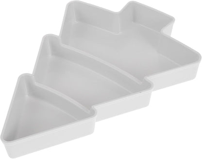 Operitacx Ceramics Serving Tray Christmas Tree Fruit Tray, Veggie Tray Fruit Platter for and Vegetable Snacks Dips