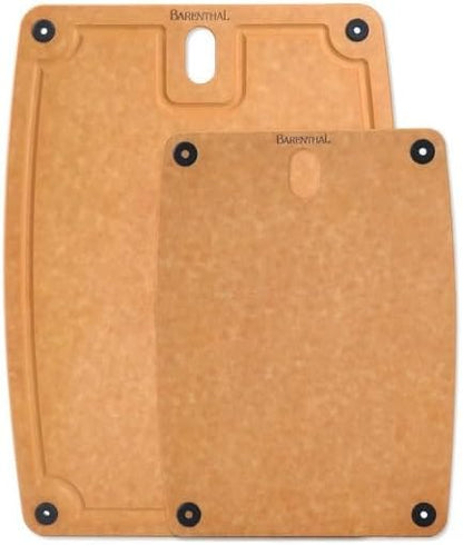 Cutting Boards for Kitchen Dishwasher Safe Eco-Friendly Composite Cutting Board Set of 2, Reversible Chopping Board with Handles & Juice Grooves, Small & Large Cutting Board for Countertop