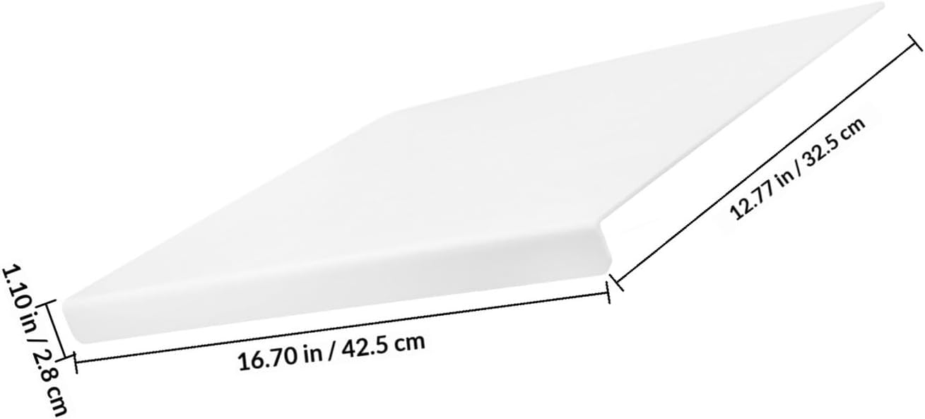 Uonlytech Acrylic Non-slip Cutting Board 16.7x12.8 Inch Large Kitchen Chopping Mat for Fruits Vegetables Bread with 3mm Thickness Countertop Protection