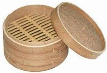 12" Bamboo Steamer Set