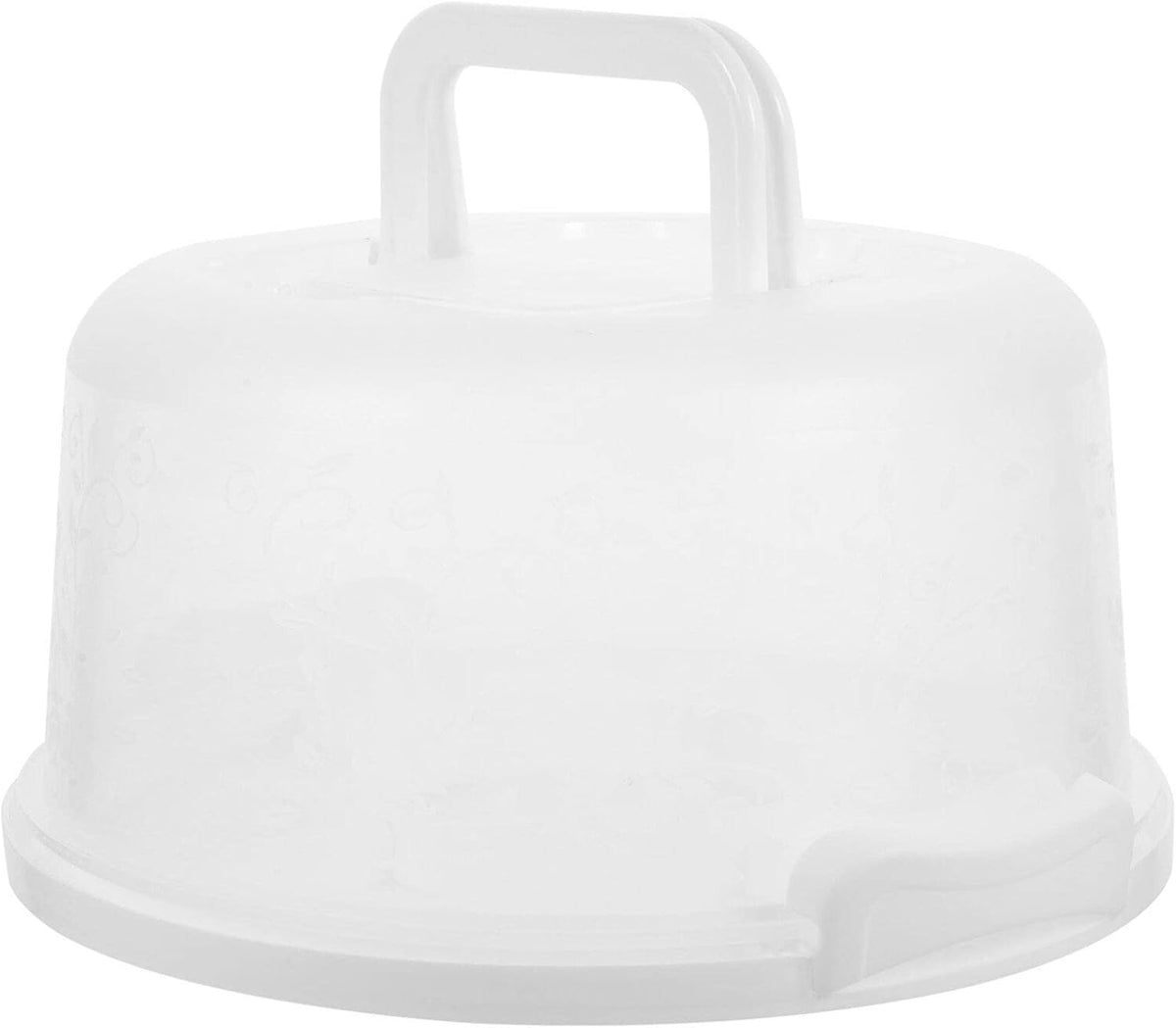 Hemoton Reusable Plastic Cake Box with Lid and Handle 9.84X8.26X5.11 Inch Portable Cake Carrier for Storage and Bread Transport