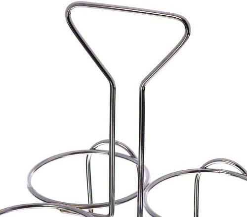 Update International Chrome-Plated Condiment Jar Holder