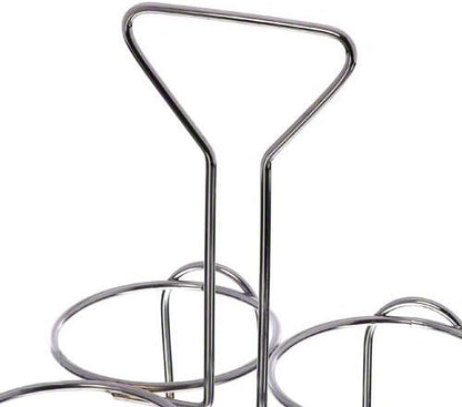 Update International Chrome-Plated Condiment Jar Holder