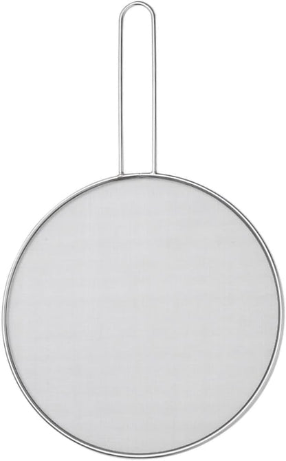 HIC Kitchen Splatter Screen, 18/8 Stainless Steel with Fine Mesh, 9-Inch, Fits Up To 8.5-Inch Pans