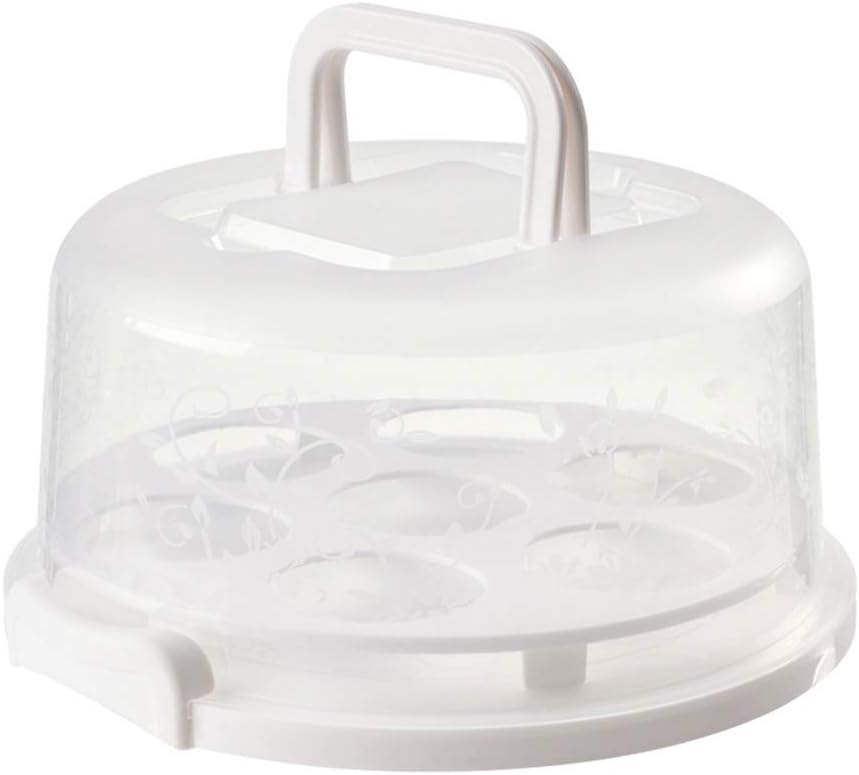 Cake Carrier Storage Container, Cake Carrier With Lid And Handle,Transparent Dome Reusable Airtight Box,Cupcake Saver Cake Holder Serves for Doughnuts Cupcake Parties, Dustproof Food Storage
