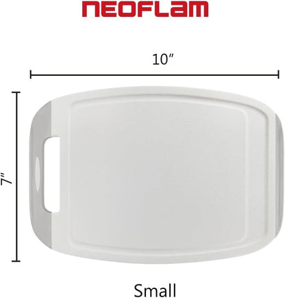 Neoflam BiJu 2-Piece BPA-Free Cutting Board Set - Large 11"x15.5" & Small 7"x10" - Reversible, Non-Slip, Dishwasher Safe (Blue)