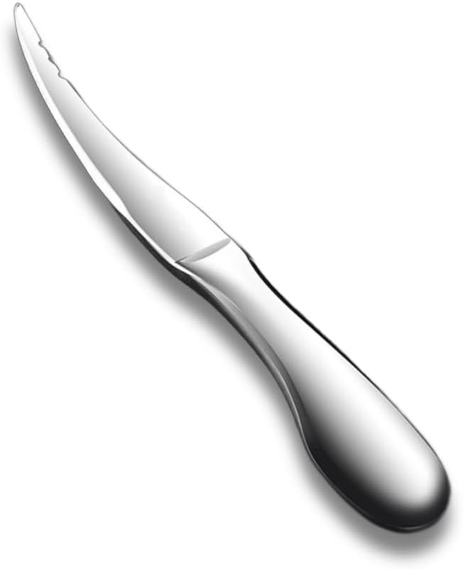 Shrimp Deveining tool Multi-Colored Shrimp Deveiner Tool Stainless Steel Shrimp Peeler and Deveiner Tool Seamless Shrimp Peeler for Easy Shrimp Deveining (Silver)