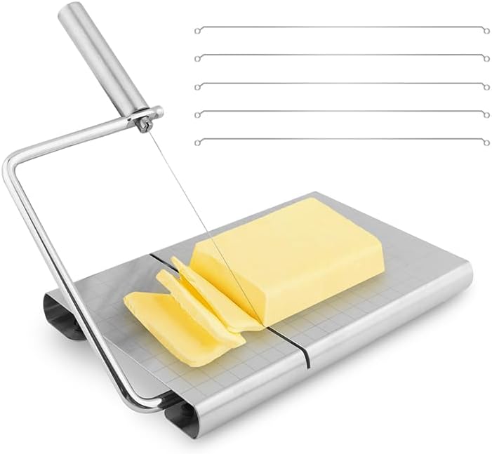 Cheese Slicer Graduated Board + 6 Extra Replaceable Wires