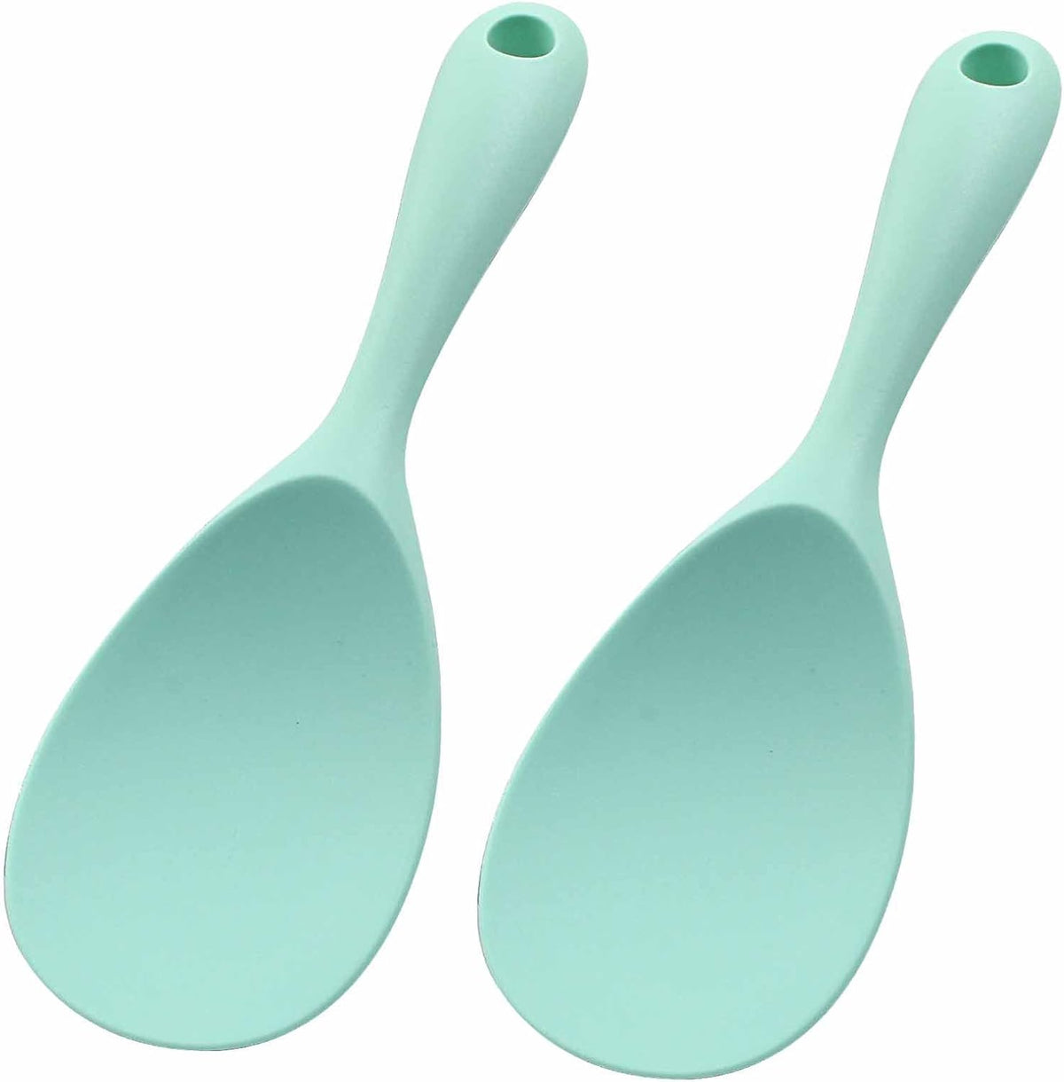 2Pcs Silicone Rice Paddle, Gray