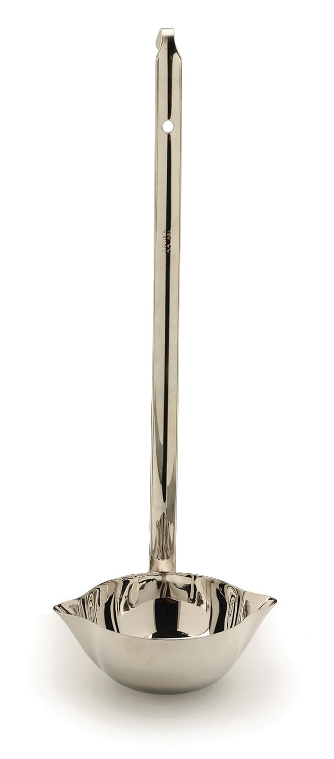 RSVP International Endurance Canning Collection Non-Reactive 18/8 Stainless Steel, Dishwasher Safe, Funnel, Wide Mouth, 2-3/4"