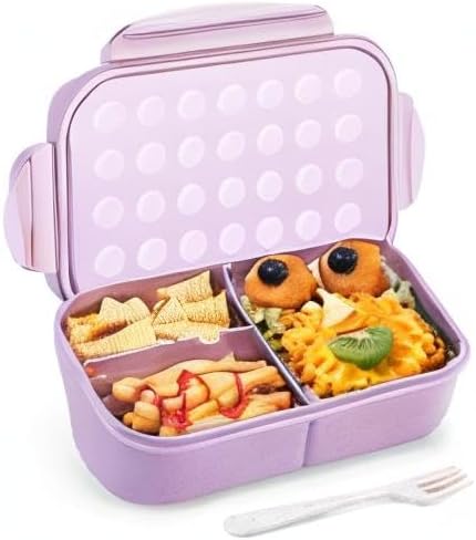 MISS BIG® Bento Box,Bento Box Adult,Lunch Box,Leak Proof Lunch Containers,No BPAs and No Chemical Dyes Bento Lunch Box,Dishwasher and Microwave Safe Lunch Containers for Adults(1900ml Gray)