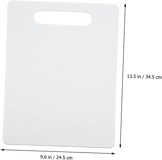 PRETYZOOM Kitchen Cutting Board Chopping Mat Square Plastic Non-slip Cutting Board for Kitchen Use Sturdy Food-grade Plastic Suitable for Fruits Vegetables