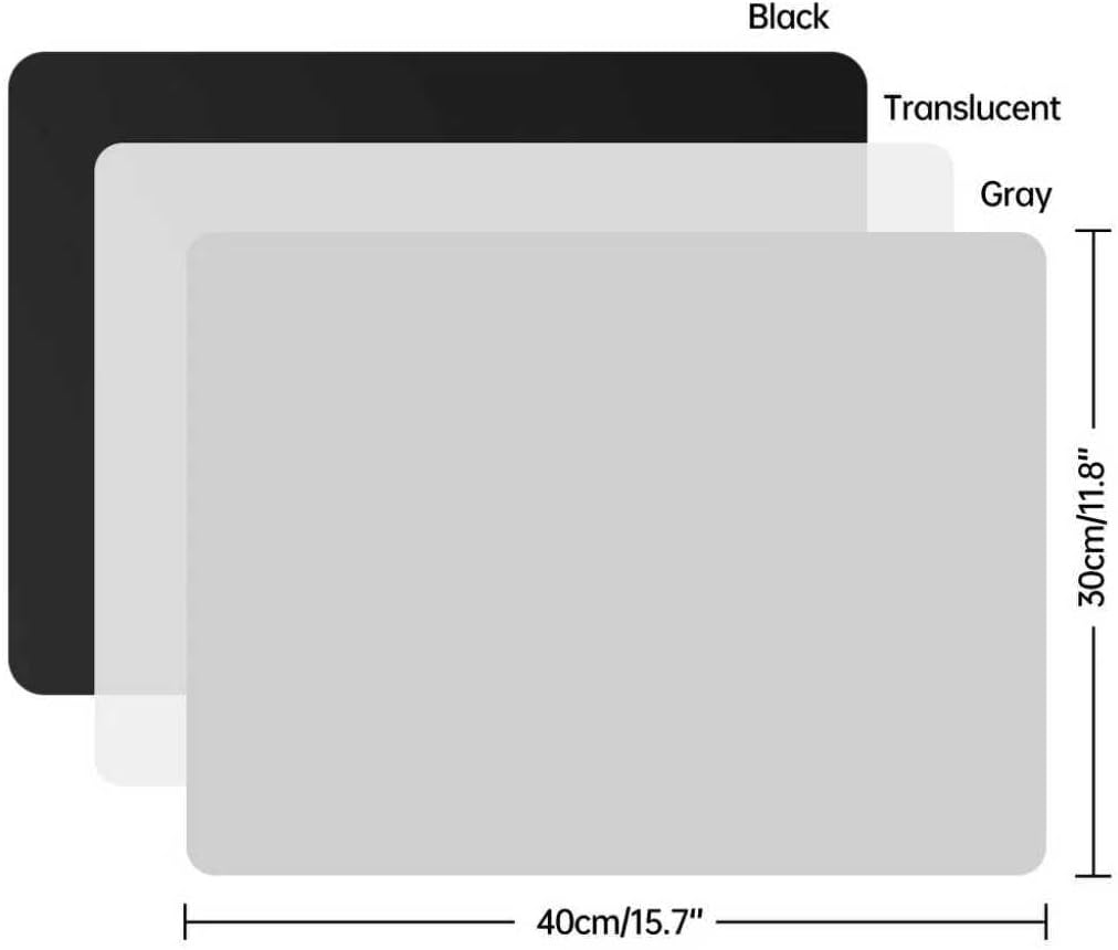 Extra Large Non-Slip Silicone Mat, 32.3x24 Inch Cut-to-Fit Counter Protector,Heat & Waterproof Drawer Liner, Food Grade Durable Desk Mat, 1.2mm Thick Gray