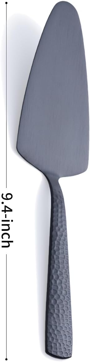 Matte Black Cake Pie Server Set