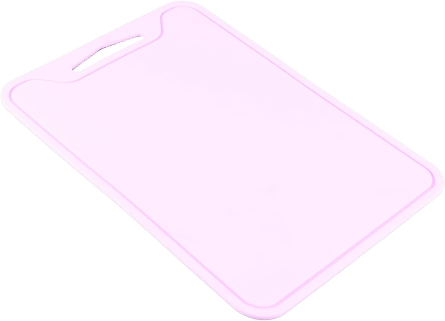 Silicone Cutting Board Flexible Chopping Mat with Hanging Hole, Food Grade Non Slip Dishwasher Safe for Meat Vegetables Fruit, 30 * 22cm, Purple